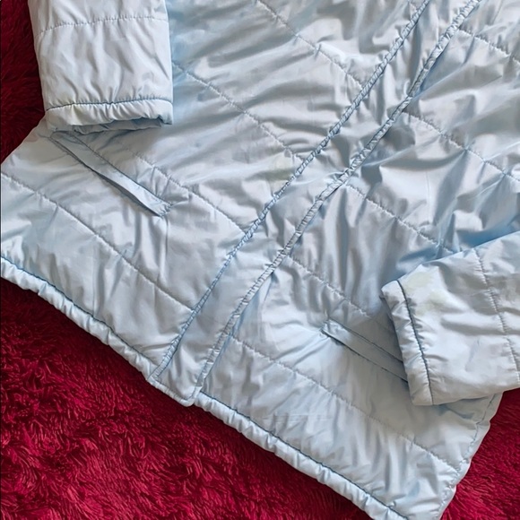 Sky Blue Parka puffer coat - Picture 3 of 14